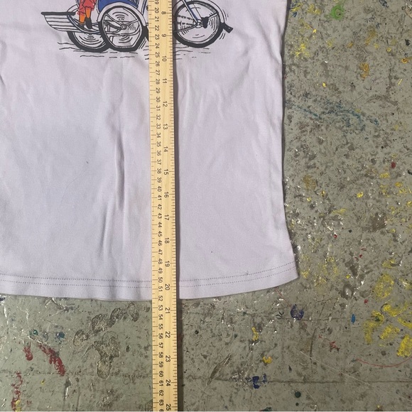 Tintin Cambodia Siem Reap Graphic T-Shirt Purple Rickshaw Comic Tee - Picture 8 of 8